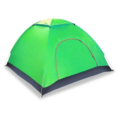 4 Persons Camping Waterproof Tent Pop Up Tent Instant Setup Tent With 2 Mosquito Net Doors C 1