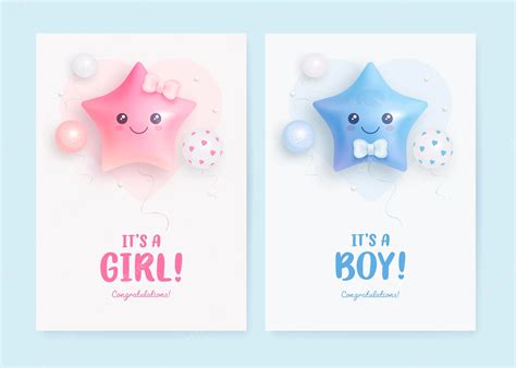 Premium Vector Vector Baby Shower Invitation Set