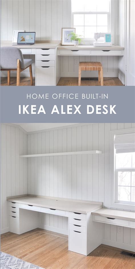 Diy Desk Built In With Ikea Alex Desk Drawer Hack Artofit