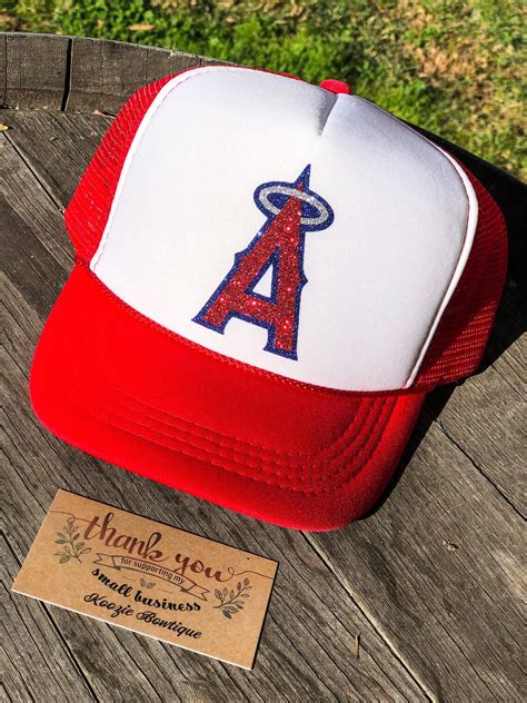 Angels Hat Angel Hat Baseball Hat Baseball Mom Hat | Etsy