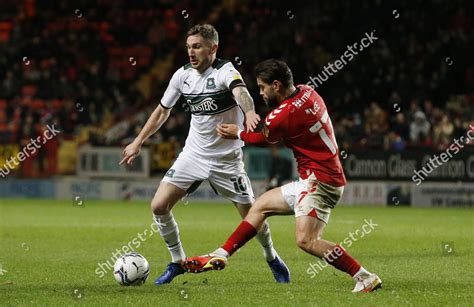 Danny Mayor Plymouth Argyle Battles Ball Editorial Stock Photo Stock