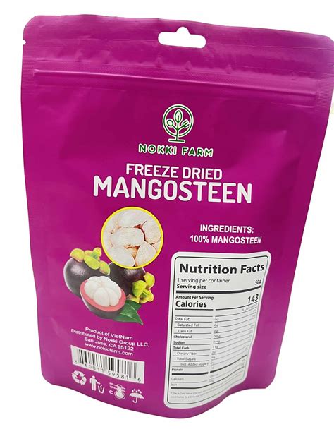 Pack Of 1 Nokki Mmf7 Farm Freeze Dried Mangosteen 50g Superfood