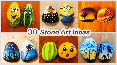 Easy Stone Art Ideas Diy Youtube