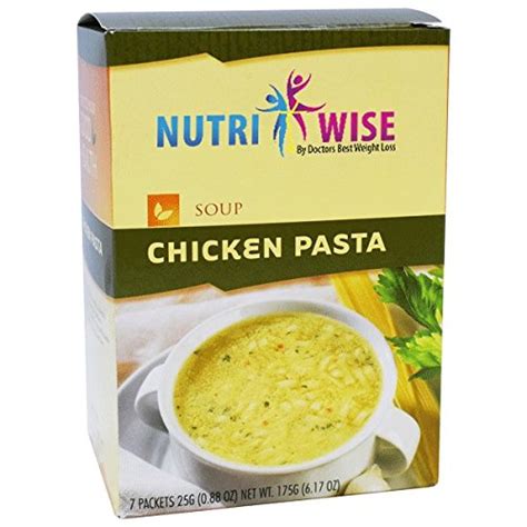 Nutriwise Chicken Pasta High Protein Diet Soup 7 Box Lifeirl