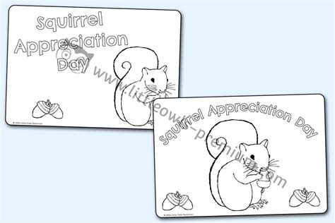 'Squirrel Appreciation Day' Printable Activities/Posters - Early Years ...