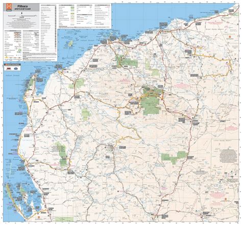Pilbara Wall Map Hema Maps Online Shop
