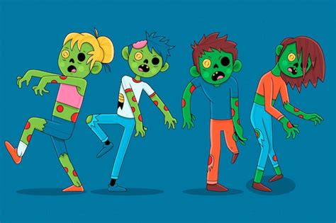 Vectores E Ilustraciones De Ilustraciones Zombis Para Descargar Gratis