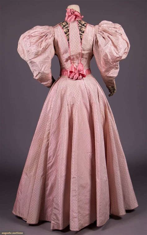 Victorian Day Dress Circa 1895 Finely Crafted Of Silk This Three Piece Dress Is Comprised Of