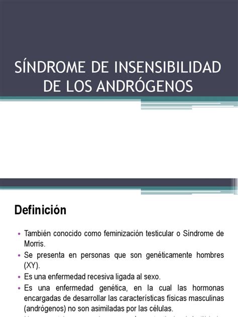 SÍndrome De Insensibilidad De Los AndrÓgenos