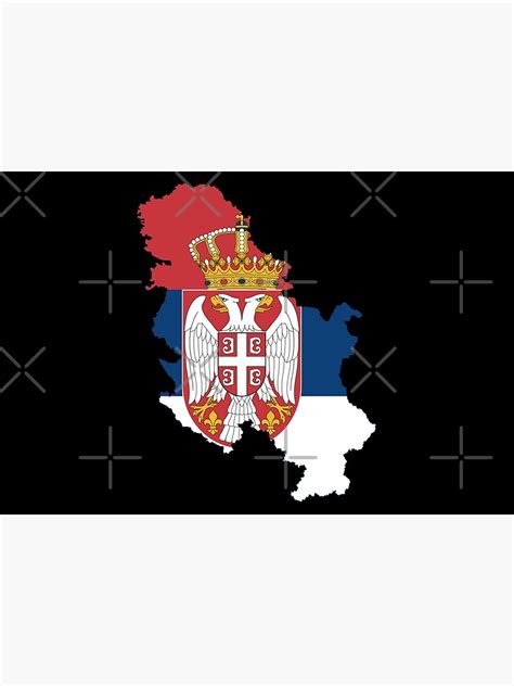 "Flag map of Serbia" Poster for Sale by mo91 | Redbubble