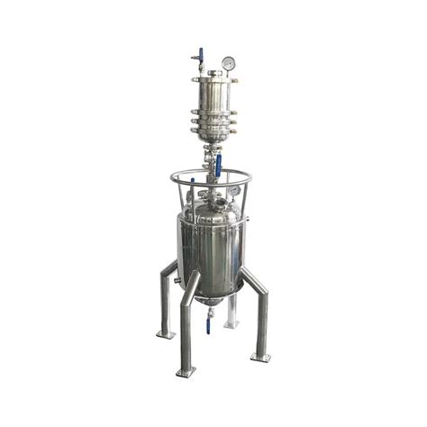 Closed Loop Extractor Jacketed Stainless Solvent Recovery Tank With