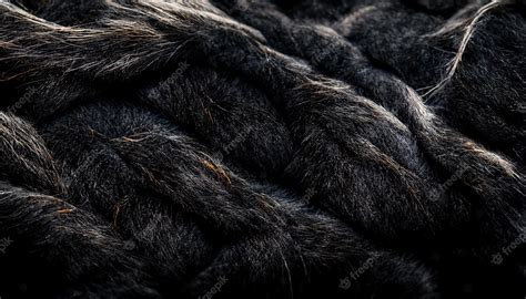 Premium Photo Black Fur Texture Closeup Of Beautiful Useful As
