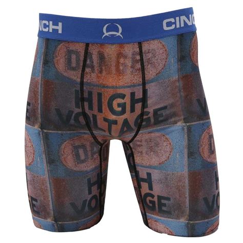 Cinch Mens Arenaflex High Voltage Boxer Briefs