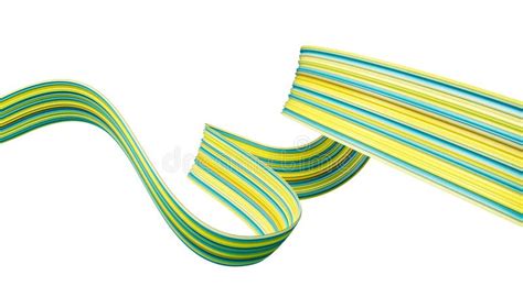 Waving Kazakhstan Flag Ribbon On Blue Background Kazakhstan