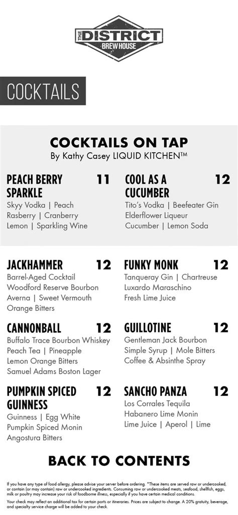 Norwegian Cruise Line Drink Menus And Pricing Cruise Spotlight
