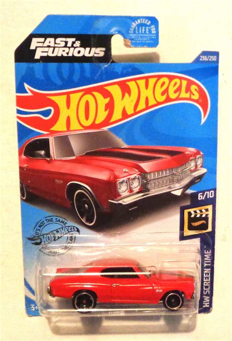 Hotwheels 1970 Chevy Chevelle SS From The Fast Furious Movie Etsy