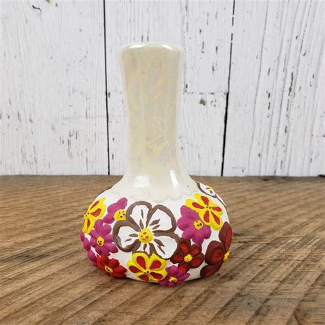 Colorful Flower Vase Etsy