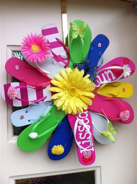 Diy Flip Flop Wreath 5 Out Of 4 Patterns Artofit