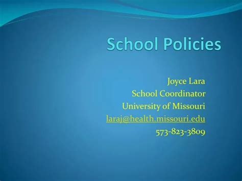 Ppt School Policies Powerpoint Presentation Free Download Id5875814