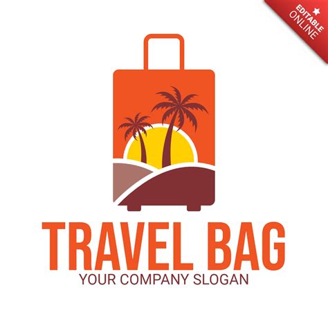 Travel Bag Logo Design Template Free Design Template