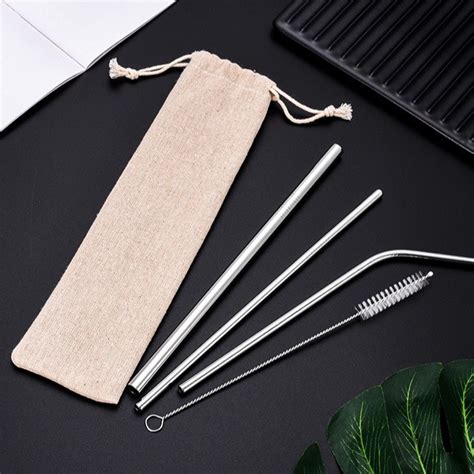 Jual TOKO RICI Reusable Stainless Straw Set 5PCS Sedotan Stainless