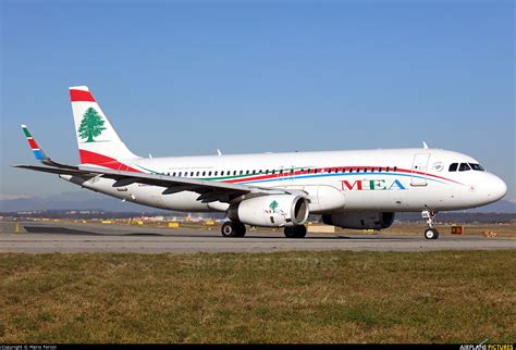 T7 MRE Middle East Airlines MEA Airbus A320 At Milan Malpensa