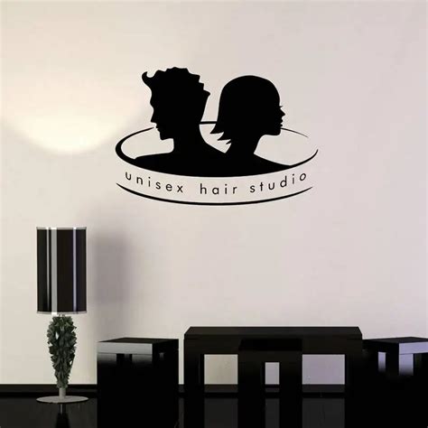 Dctal Unisex Hair Salon Decal Barber Shop Sticker Name Bread Decal Salon Posters Vinyl Wall Art