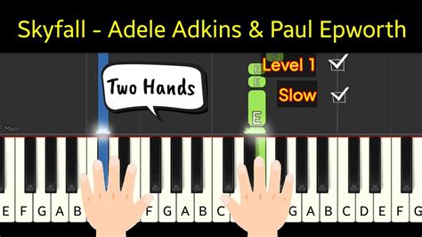 Skyfall Adele Adkins Paul Epworth Piano Both Hands Level 1