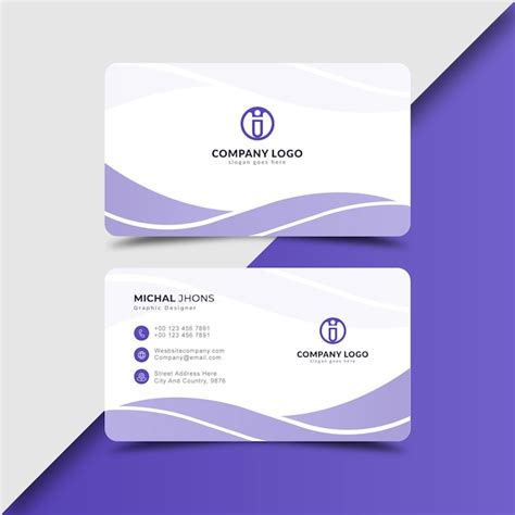 Premium Vector Corporate Professional Business Card Premium Vector