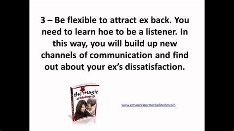 5 Effective Ways To Attract Your Ex Back Wmv Youtube