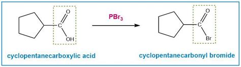 Give The Product Of Reaction Of Cyclopentane Carboxylic Acid With Each