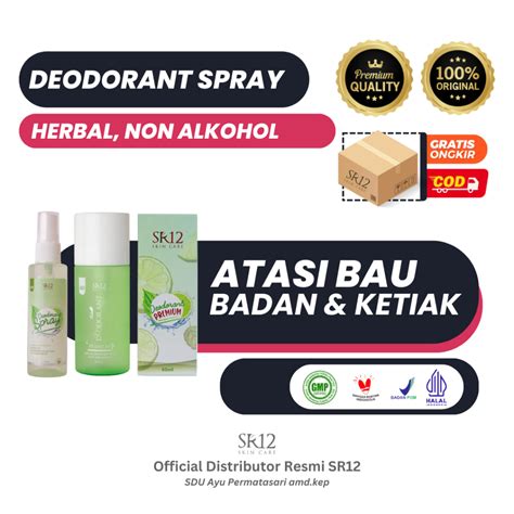 Jual Termurah Deodorant Spray Sr Aman Halal Untuk Ibadah Tanpa