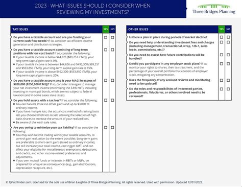 What Issues Should I Consider When Reviewing My Investments