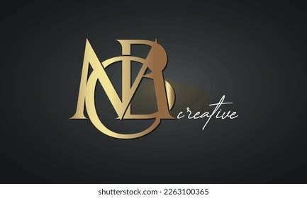 Luxury Letters Mcb Golden Logo Icon Stock Vector (Royalty Free ...