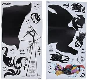 Amazon Paladone Nightmare Before Christmas Wall Decals Set Glow