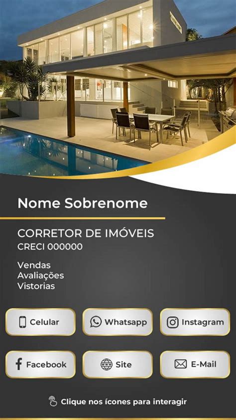 Cartao De Visita Digital Interativo Corretor De Imoveis Elo