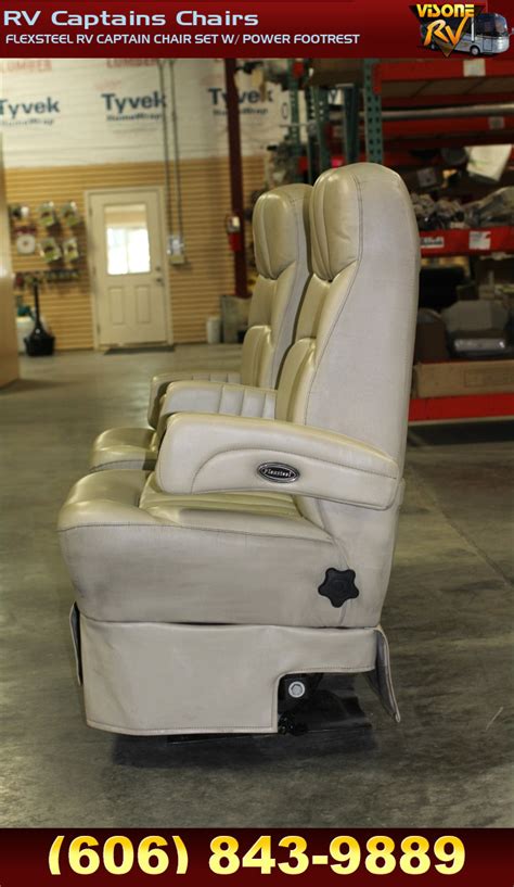 Rv Furniture Flexsteel Rv Captain Chair Set W Power Footrest Rv Captains Chairs Rv Salvage