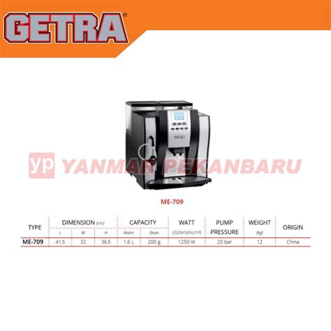 Jual Mesin Kopi Coffee Machine Getra Me 709 Shopee Indonesia