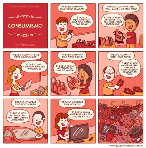 Charges Sobre O Consumismo - Projeto Shalom : Quadrinhos Ácidos: #41 - Consumismo