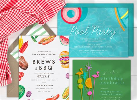 12 Summertime Party Invitations Theme And Wording Ideas