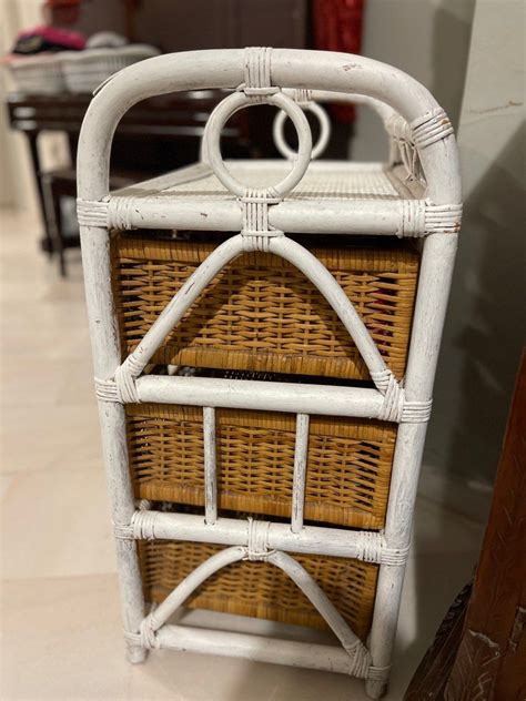Rattan Storage Drawers Furniture And Home Living Furniture Shelves