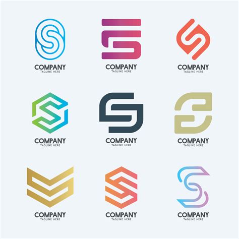 Creative Minimal Letter S Logo Design 2 Premium Business Logotype