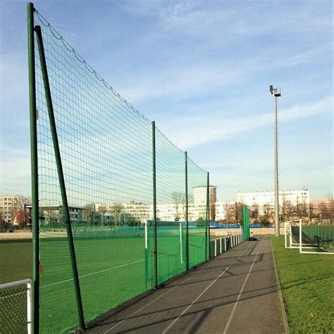 Permanent Ball Stop Net And Post System Net World Sports