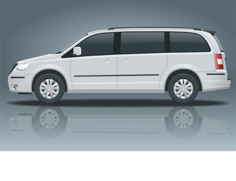 Dacia Dokker Passenger Van Royalty Free Vector Image