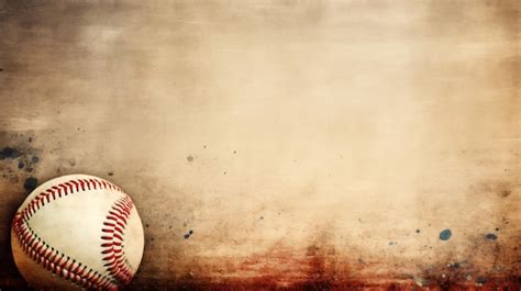 Premium AI Image | Old vintage baseball background focus in center