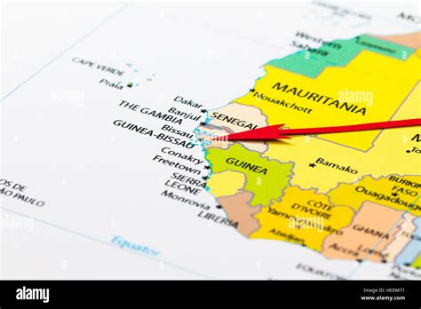 Guinea Bissau Politische Karte Fotos Und Bildmaterial In Hoher