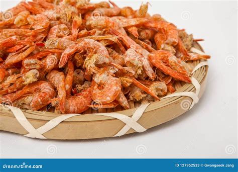 Dried Seafood Shrimp Stock Image Image Of Eating Background