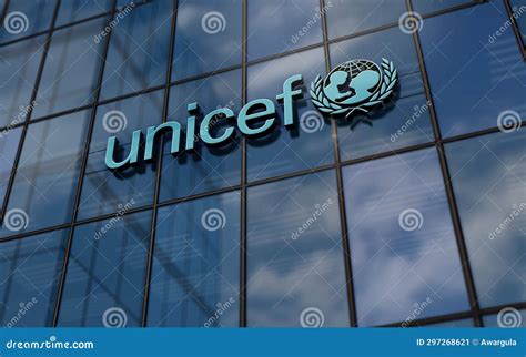 Unicef Organization Headquarters Glass Building Concept Editorial Photo