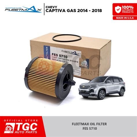 Fleetmax Oil Filter For CHEVY CAPTIVA GAS 2014 2018 FES 5710 1PC