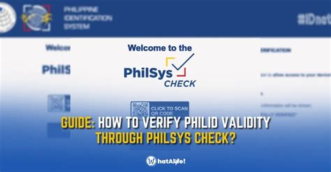 How To Verify Philippine National ID PhilID Through PhilSys Check